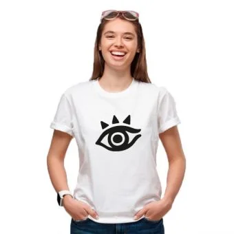 camiseta blanca ojo turco Regalos para hombres y mujeres